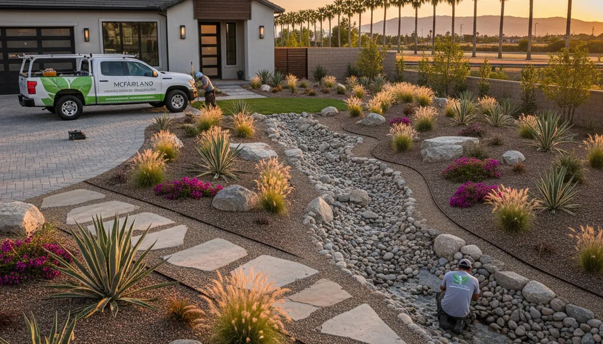 Bakersfield, CA landscaping service for residential yard maintenance and landscape design