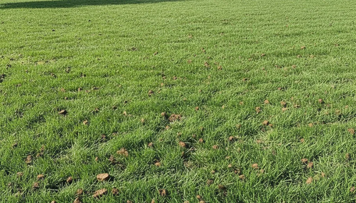 Healthy Bakersfield lawn recovering after professional aeration service by Chop Chop Landscaping, CA